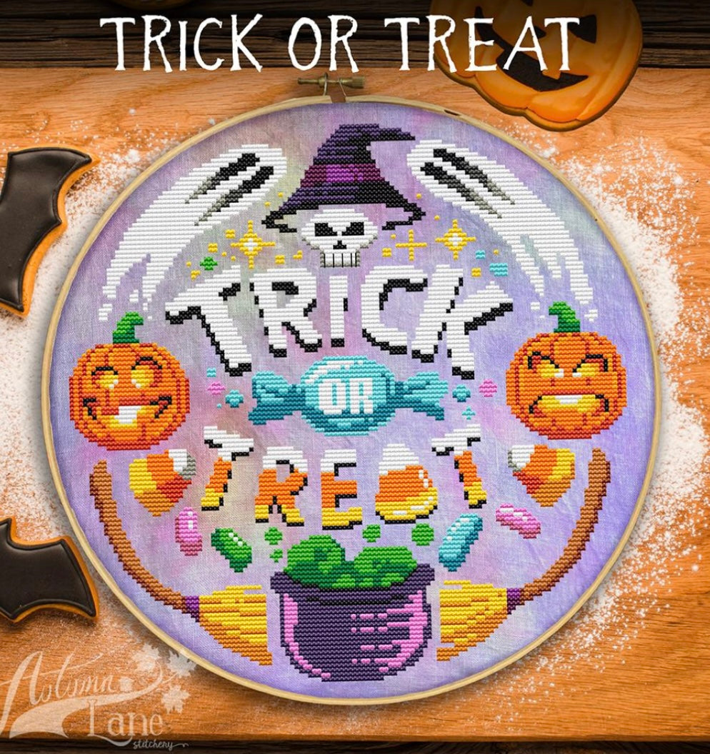 Trick or Treat pattern by Autumn Lane Stitchery