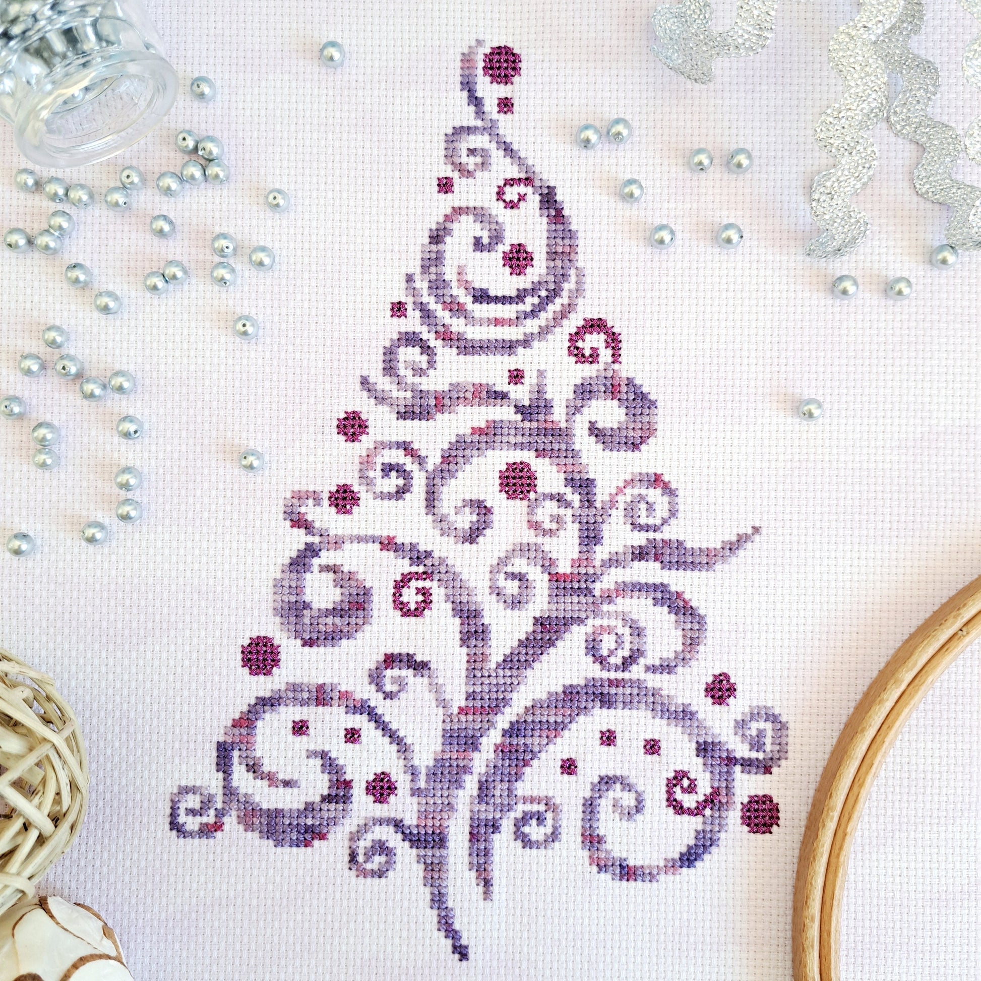Christmas Tree Silhouette pattern by Artmishka Cross Stitch