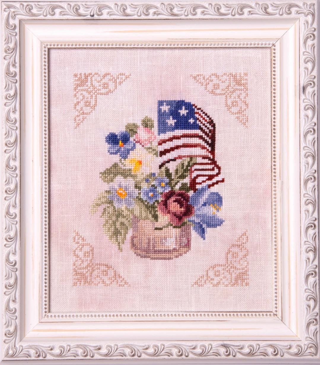 Patriotic Bouquet pattern by Samplers and Primitives