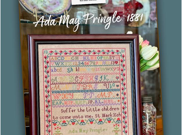 Ada May Pringle 1881 pattern by Red Barn Samplers