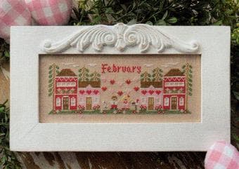 February Mini Village pattern by Country Cottage Needleworks