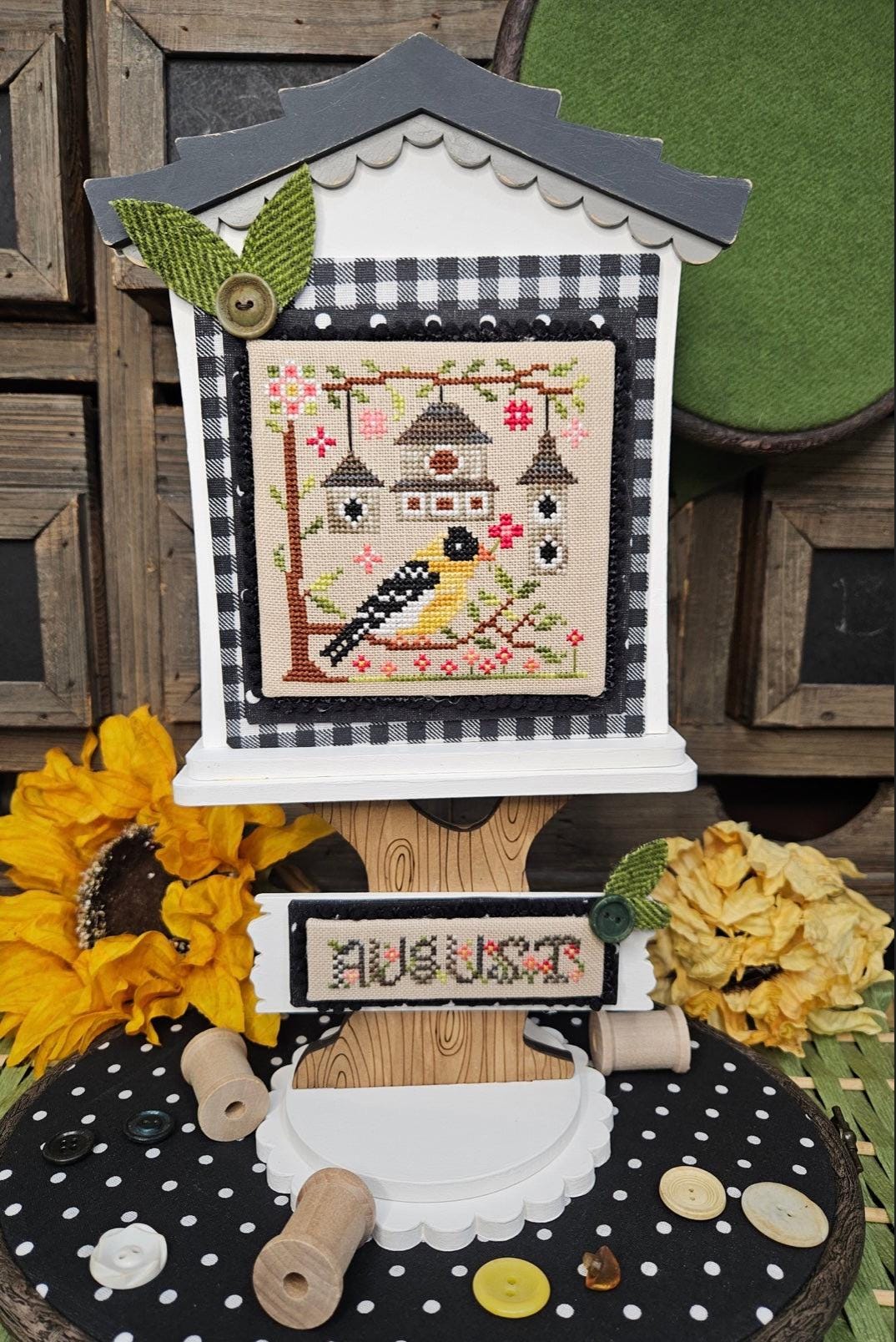 Feathered Friends: August pattern by Quaint Rose Needlearts