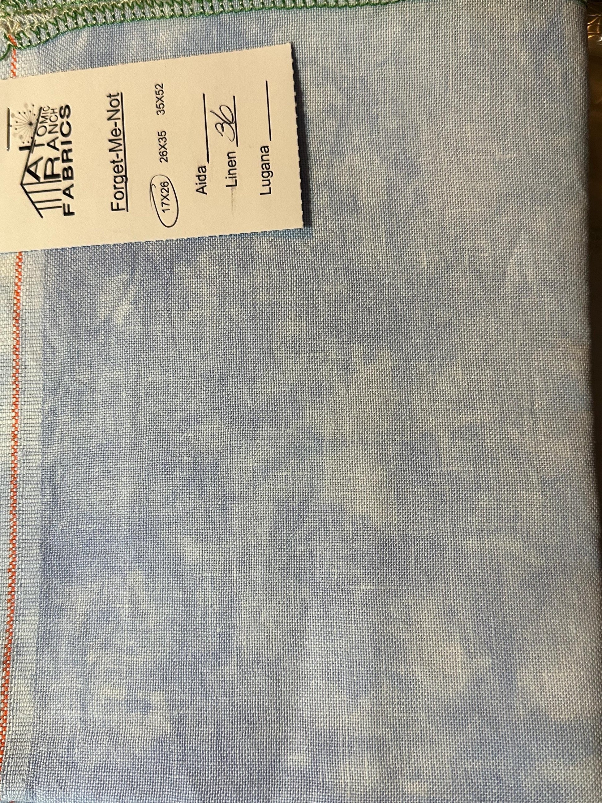 Forget Me Not Linen by Atomic Ranch Fabrics