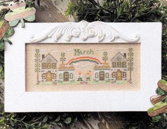 March Mini Village pattern by Country Cottage Needleworks