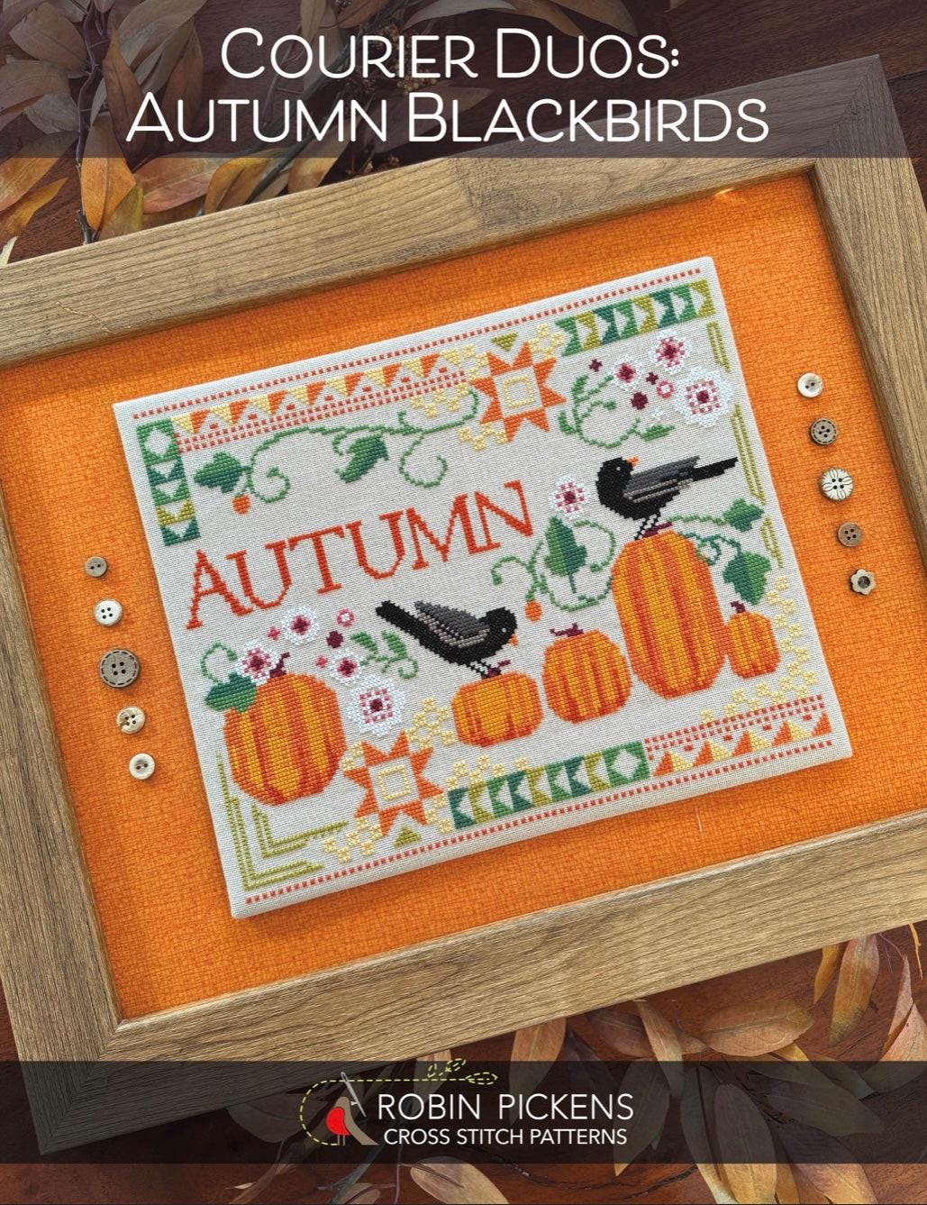 Courier Duos: Autumn Blackbirds pattern by Robin Pickens