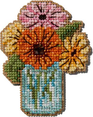 Mason Jar Mill Hill Kit from Spring Bouquet Collection