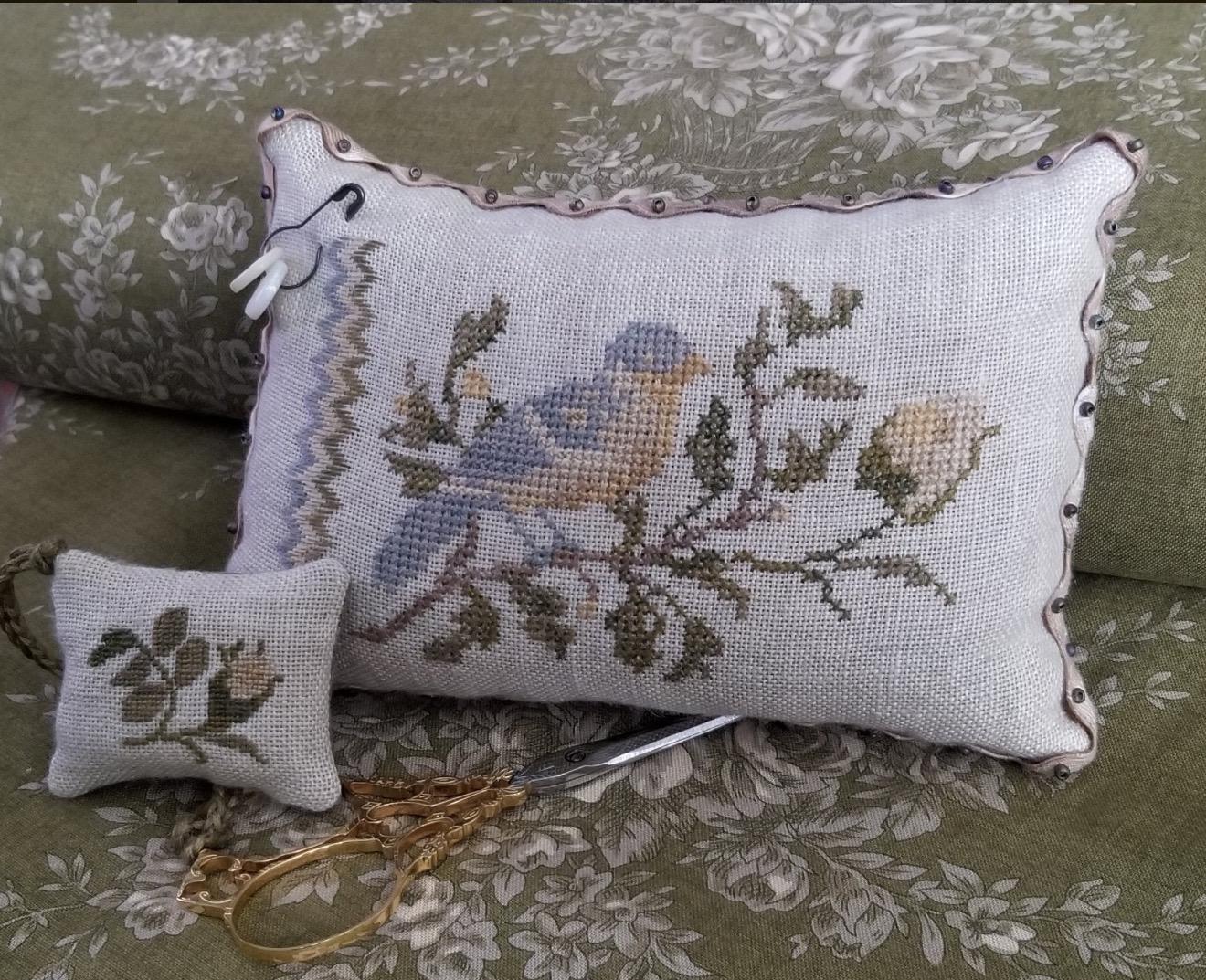 Sweet Finch Pillow Kit by Samplers Not Forgotten