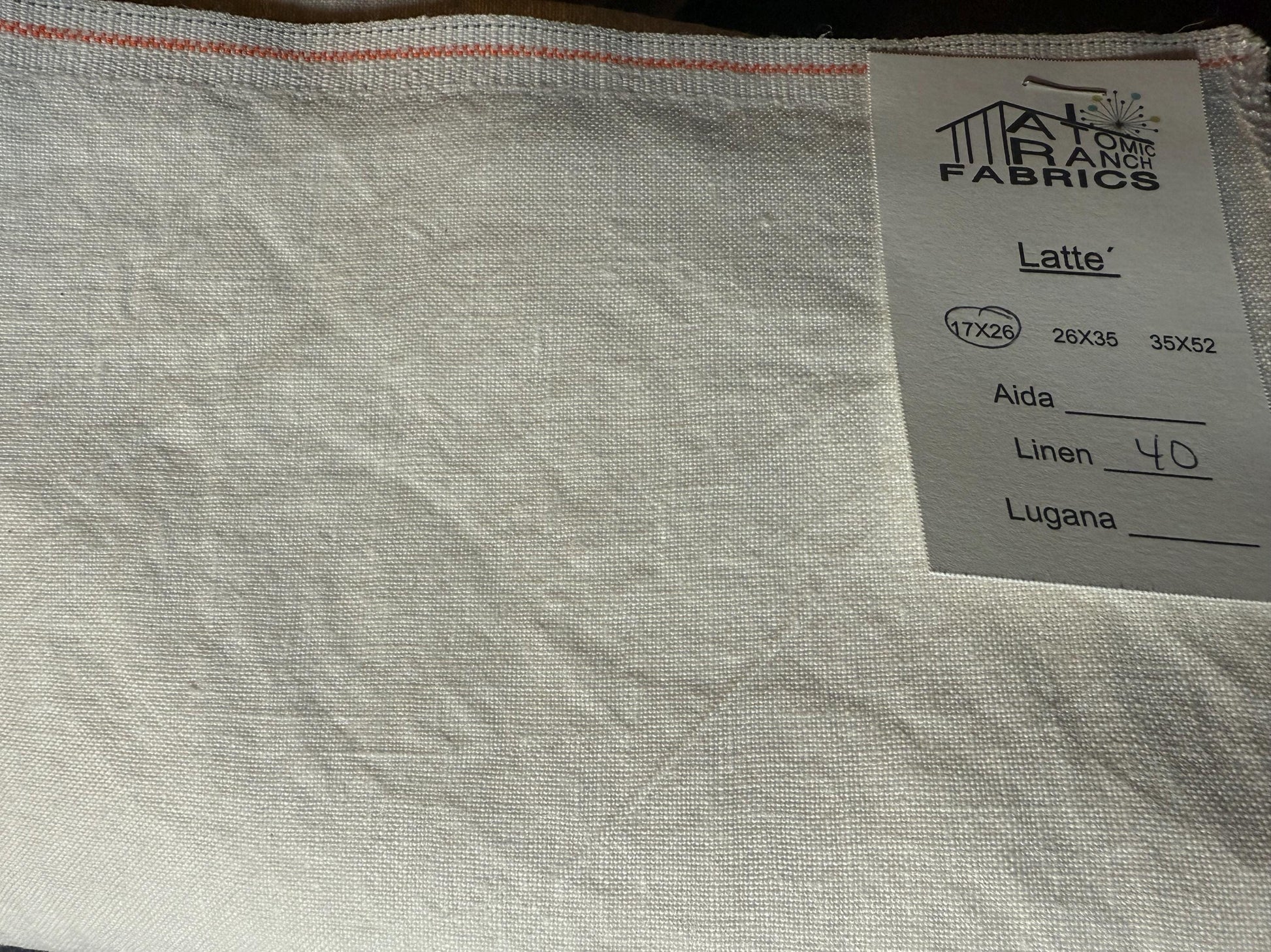 Linen “Latte” by Atomic Ranch Fabrics
