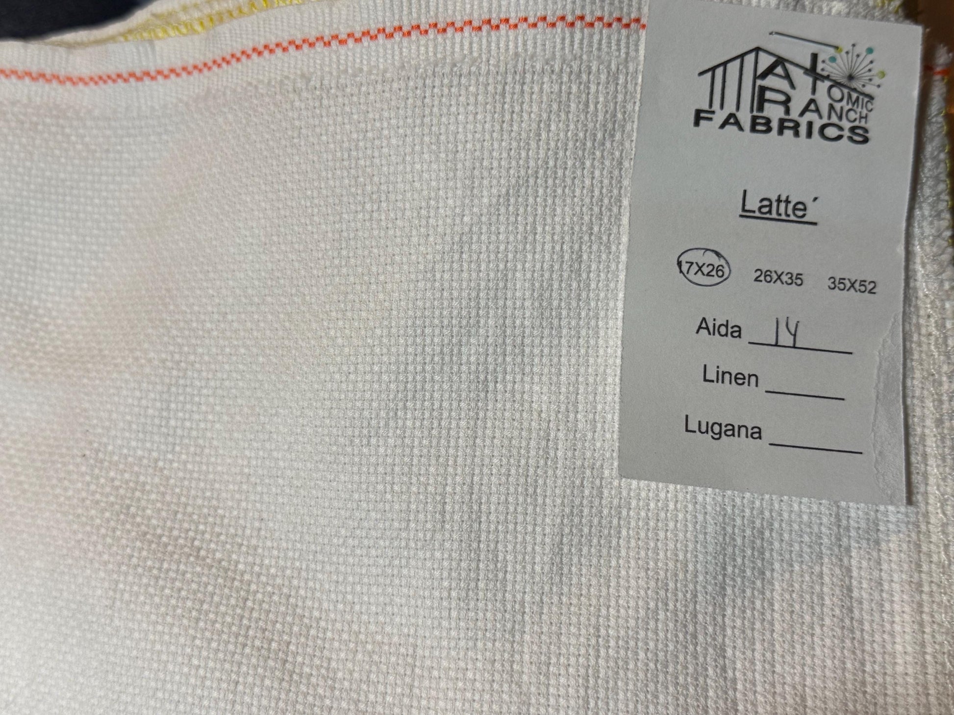 Aida “Latte” by Atomic Ranch Fabrics