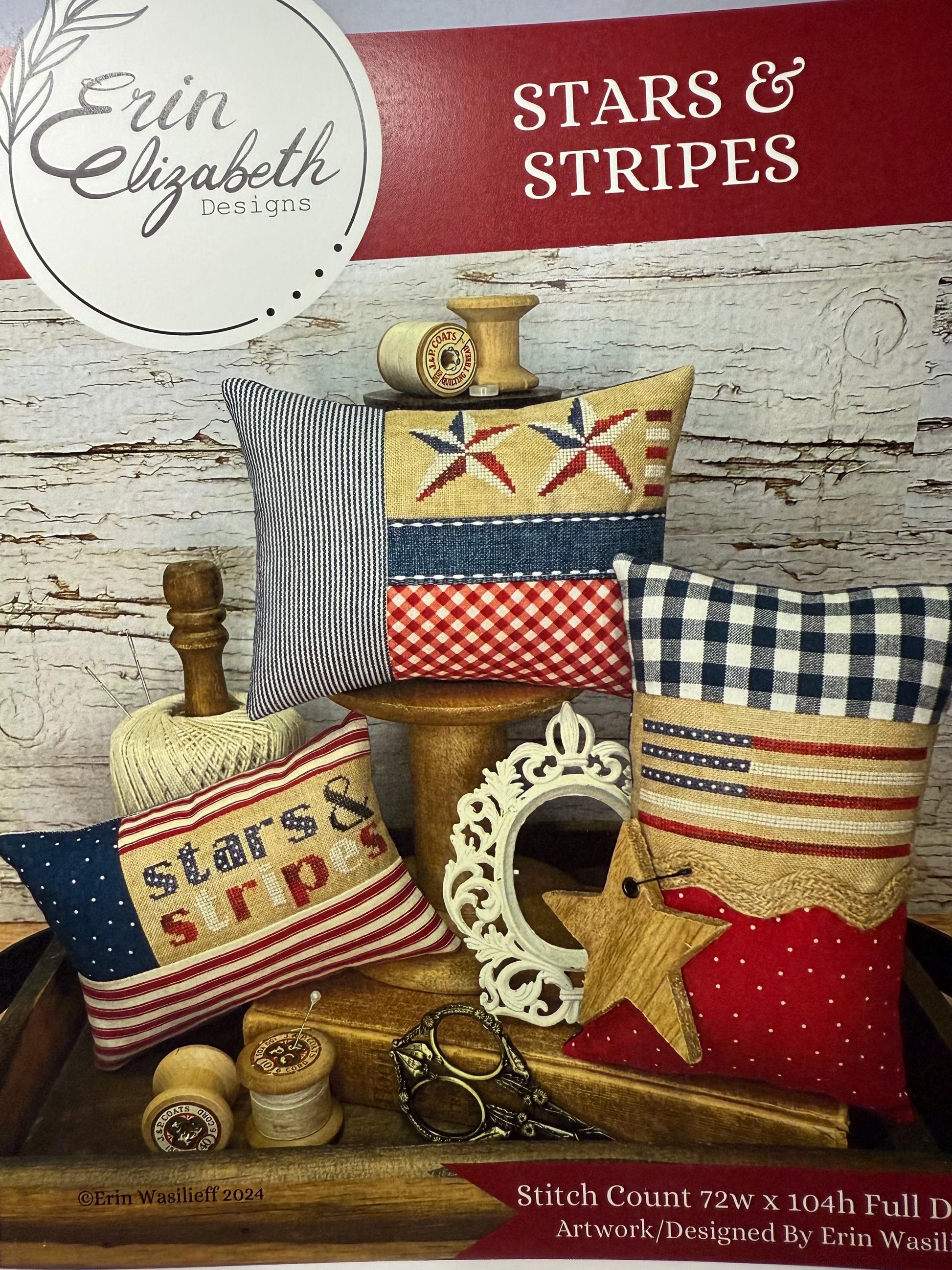 Stars & Stripes pattern by Erin Elizabeth Designs