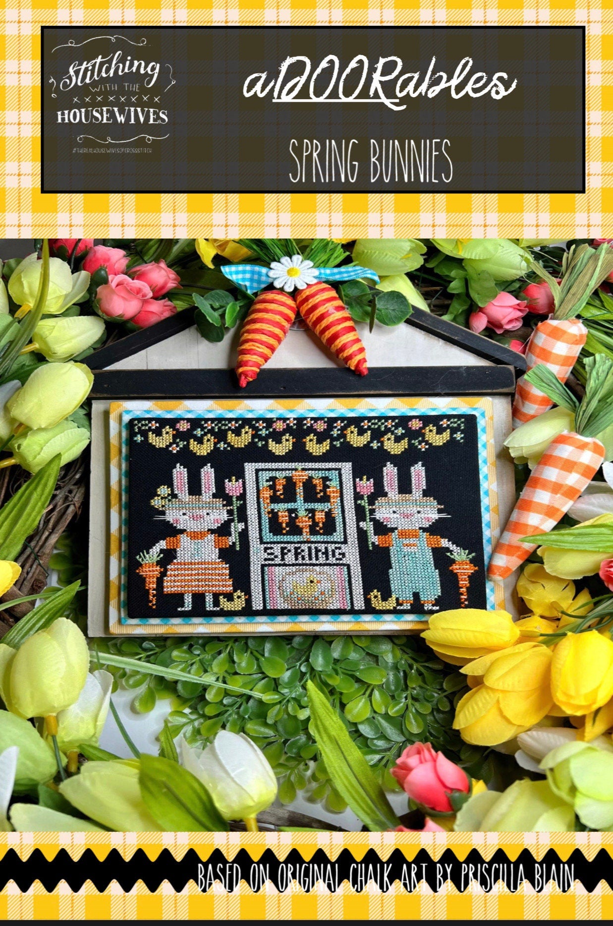 aDOORables Spring Bunnies pattern by Stitching with the Housewives