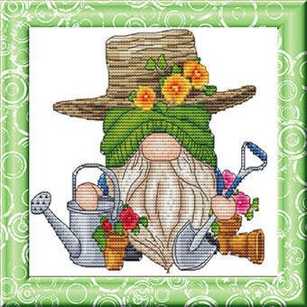 Gnome Gardener pattern by Grille point de croix
