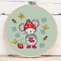 Strawberry Mouse Mini 3 pattern by Artmishka Cross Stitch