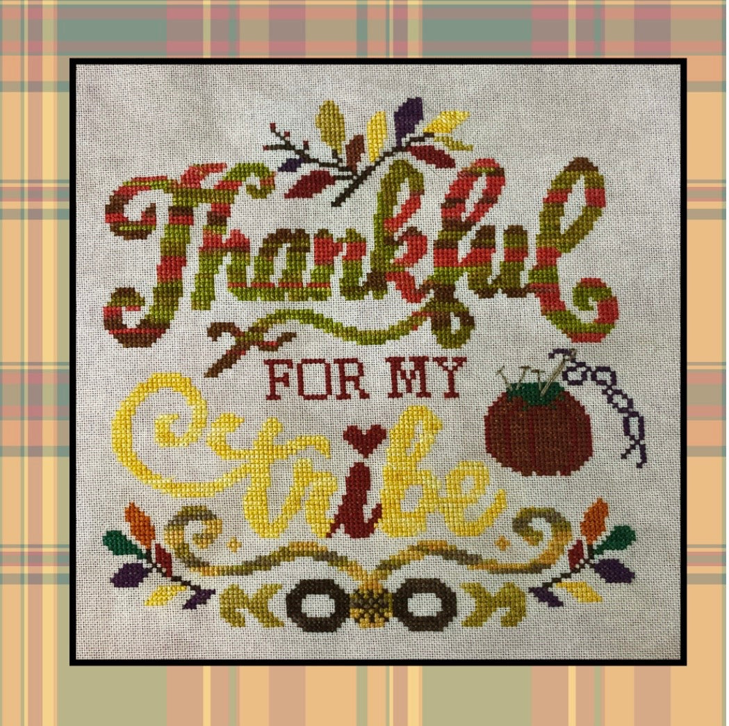 Thankful for my Tribe pattern by Barefoot NeedleArt
