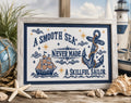 Smooth Sea pattern by Salty Stitcher Designs