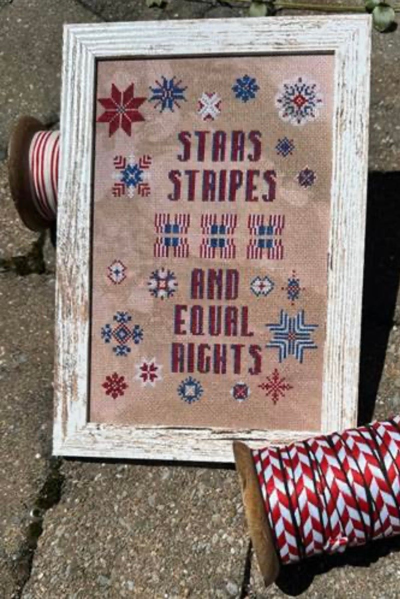 Stars Stripes & Equal Rights pattern by Rebel Stitchers Designs