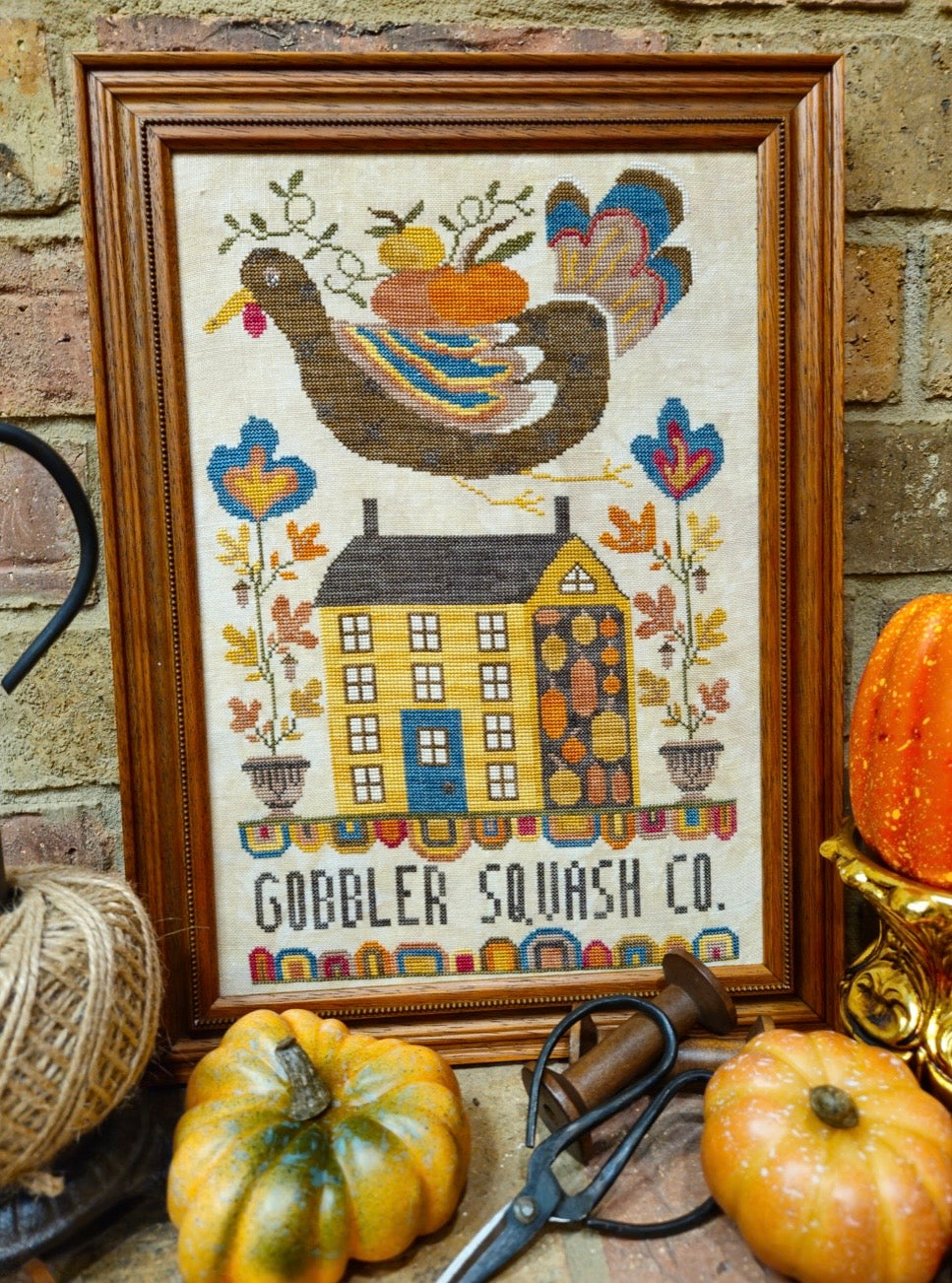 Gobbler Squash Co. pattern by Quaint Rose Needlearts