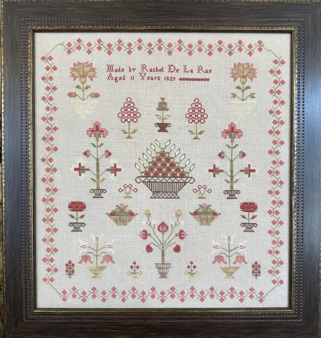 Rachel De La Rue, 1825, A Guernsey Channel Island Antique Sampler Reproduction pattern by Cross Stitch Antiques