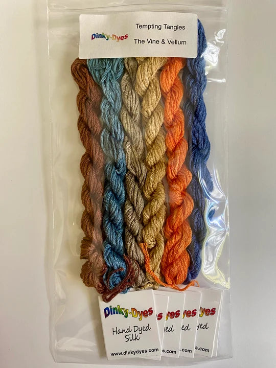 The Vine & Vallum Silk Floss Pack by Dinky Dyes