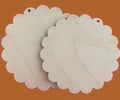 Unfinished 5” Scalloped Wooden Discs by JBW Designs