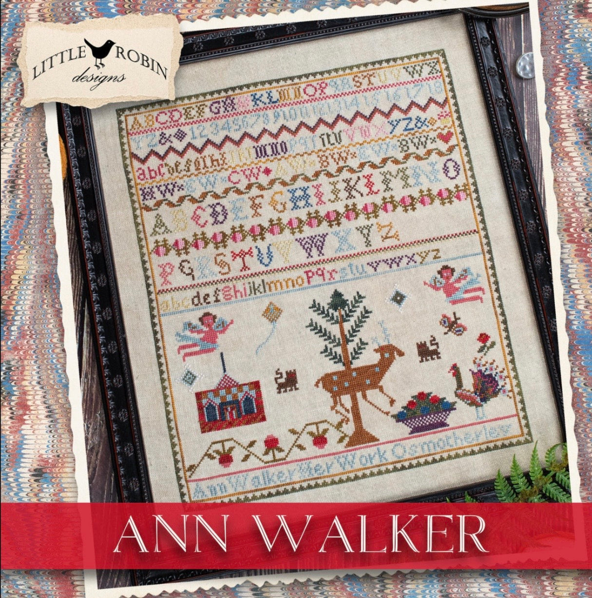 Ann Walker reproduction sampler pattern by Little Robin Designs