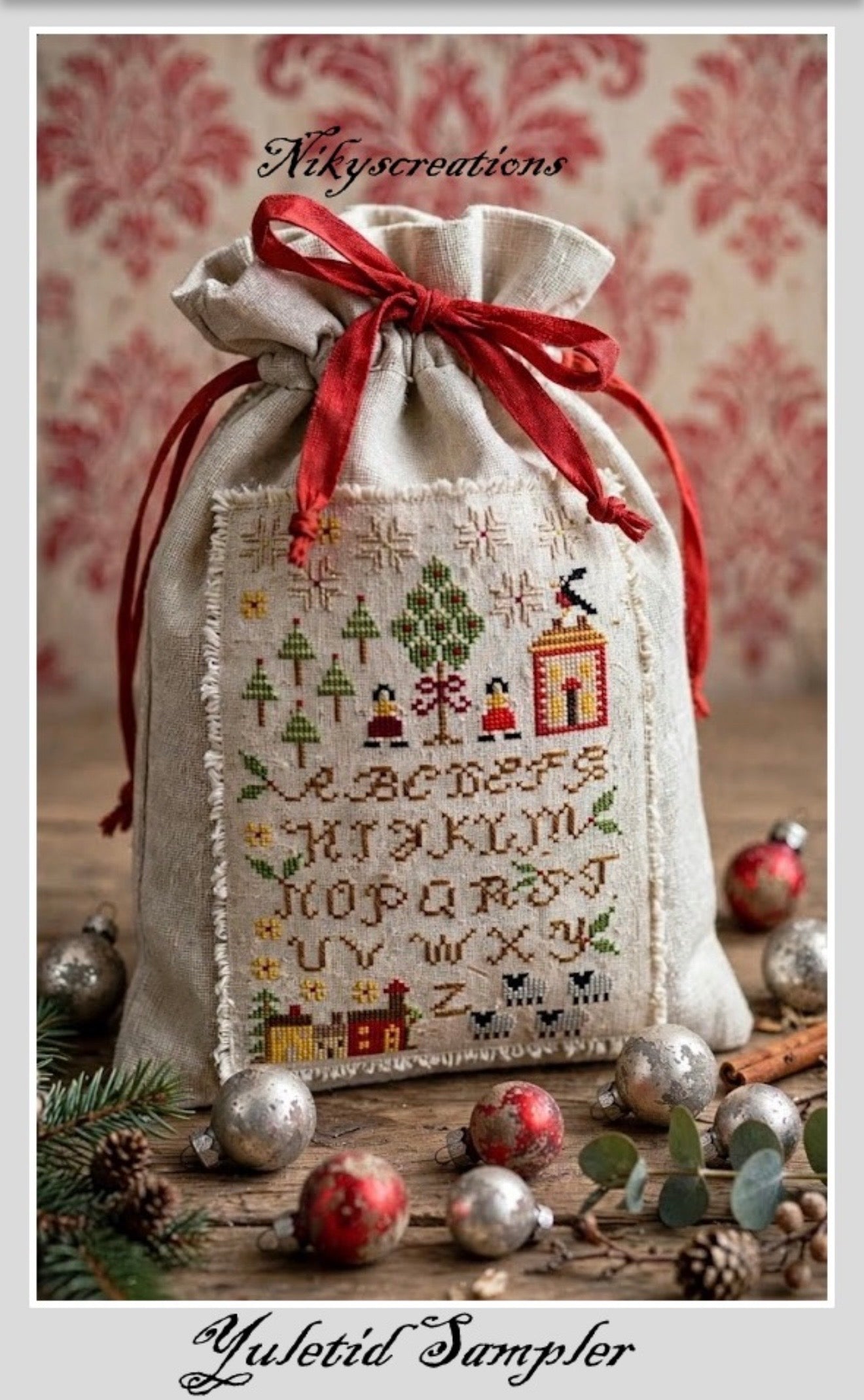 Yuletide Sampler pattern by Nikyscreations
