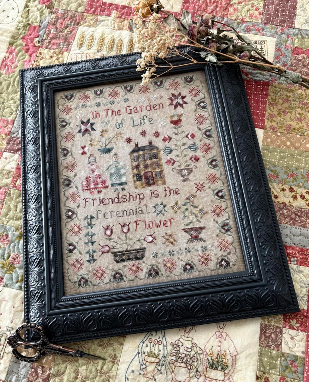 Perennial Flower Sampler pattern by Pansy Patch Quilts and Stitchery
