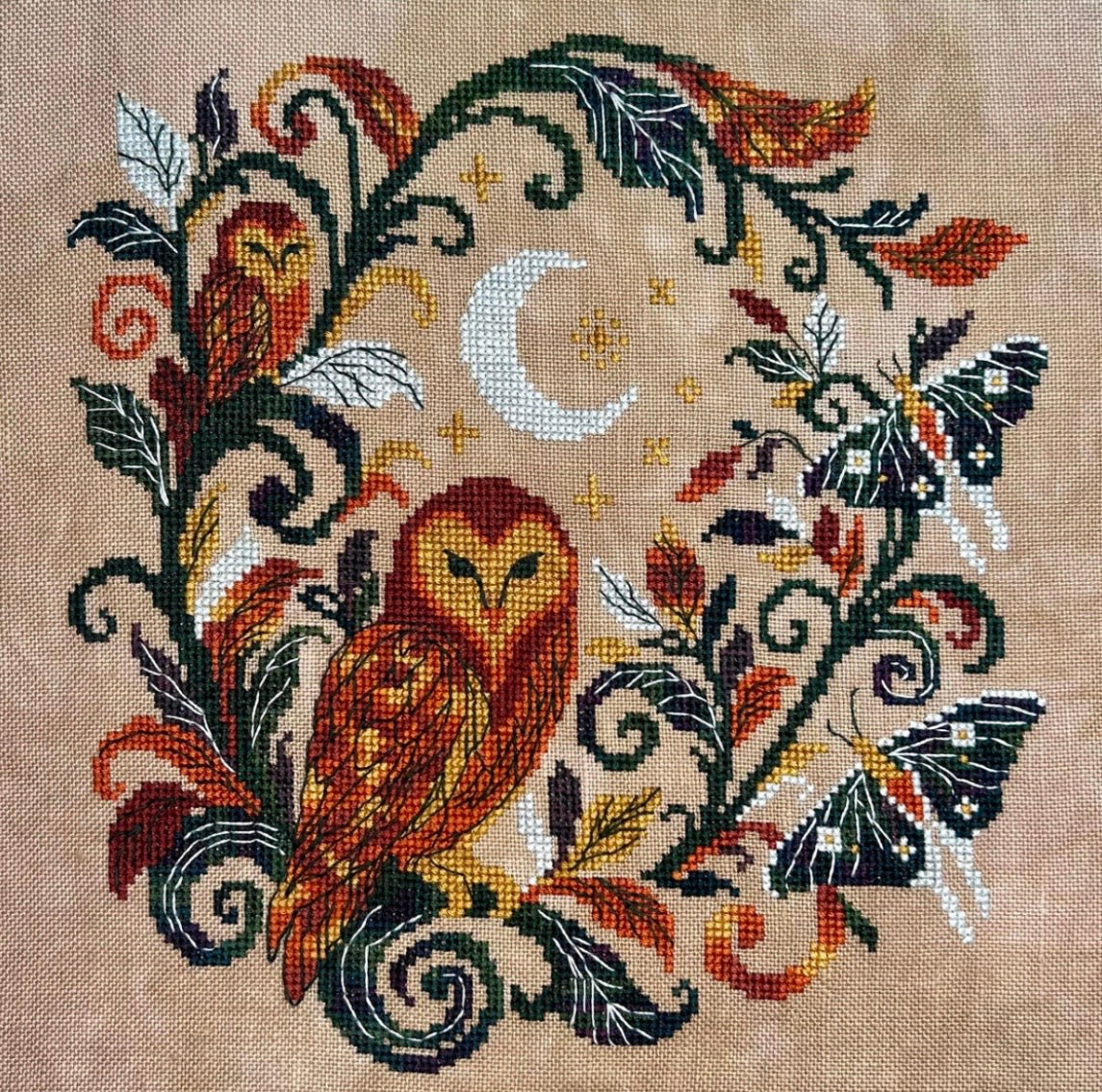 Mystical Owls pattern by The Stitchin Kitten Designs