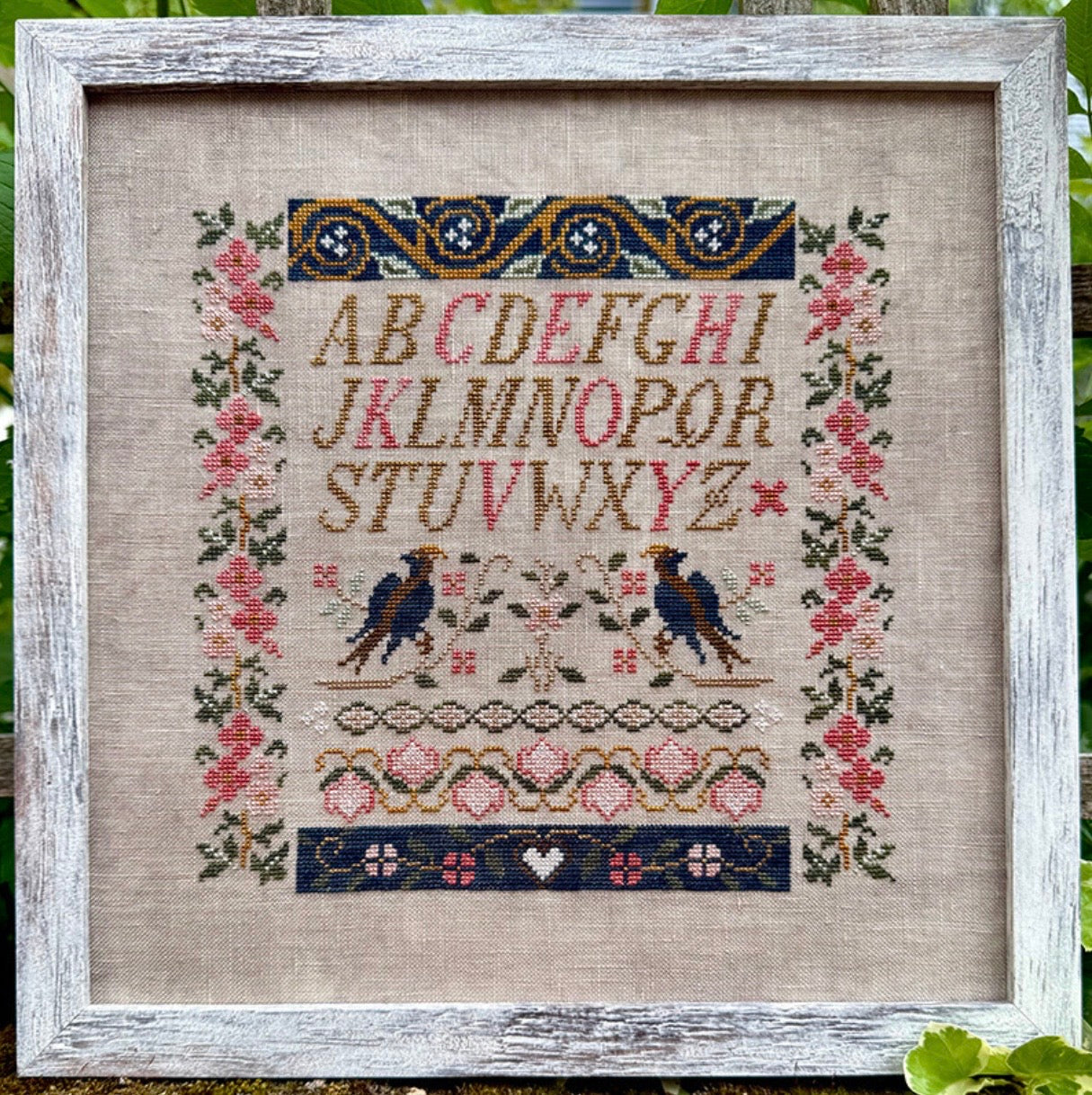Two Blue Birds Sampler pattern by Jan Hicks Creates