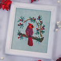 Winter’s Cardinal pattern by The Stitch Crypt