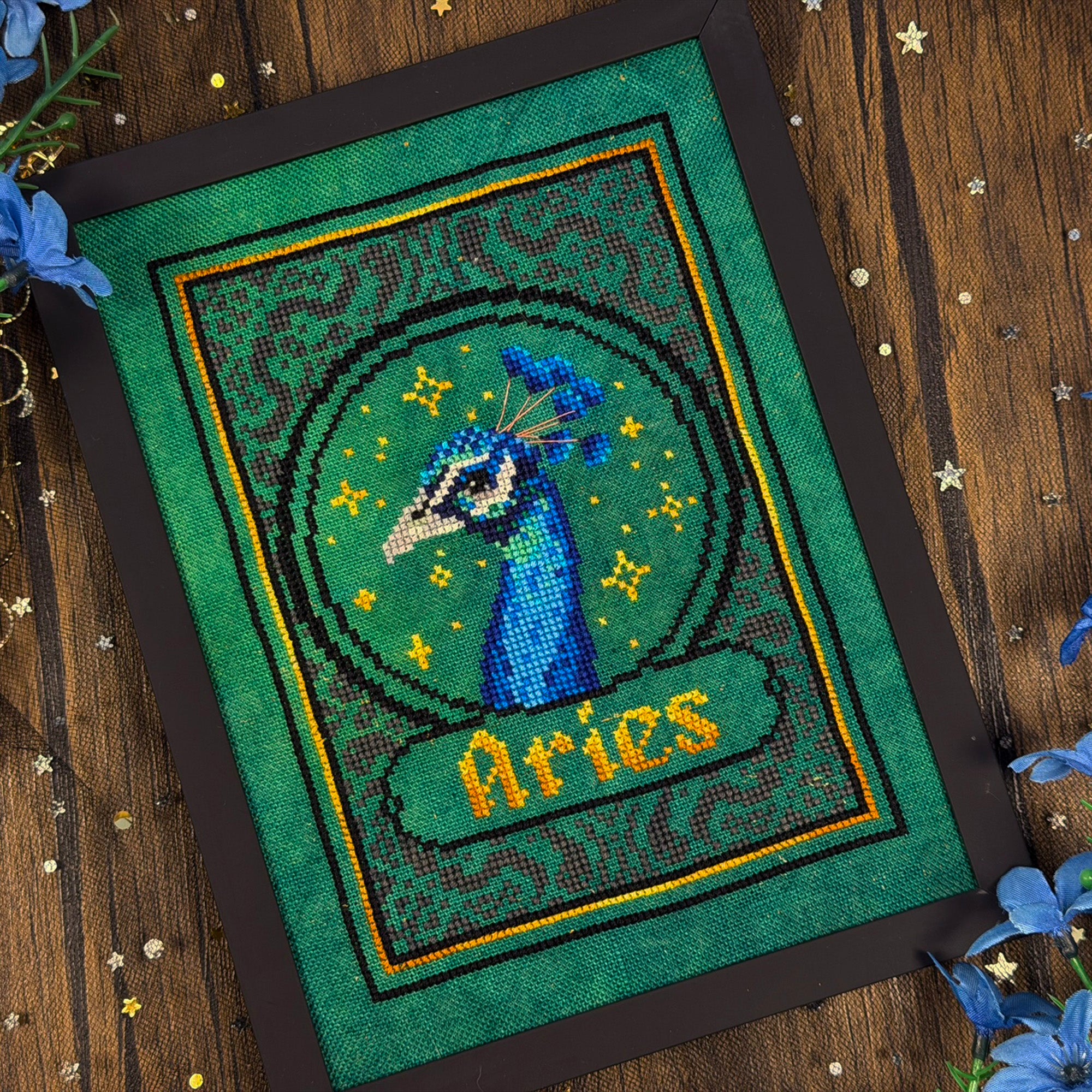 Zodiac Aries pattern by The Stitch Crypt