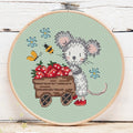 Strawberry Mouse Mini 4 pattern by Artmishka Cross Stitch