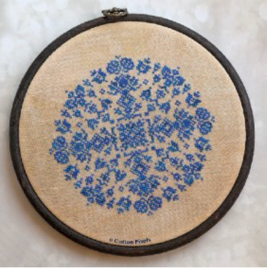 Blue Lace pattern by Cotton Pixels Pre-Order