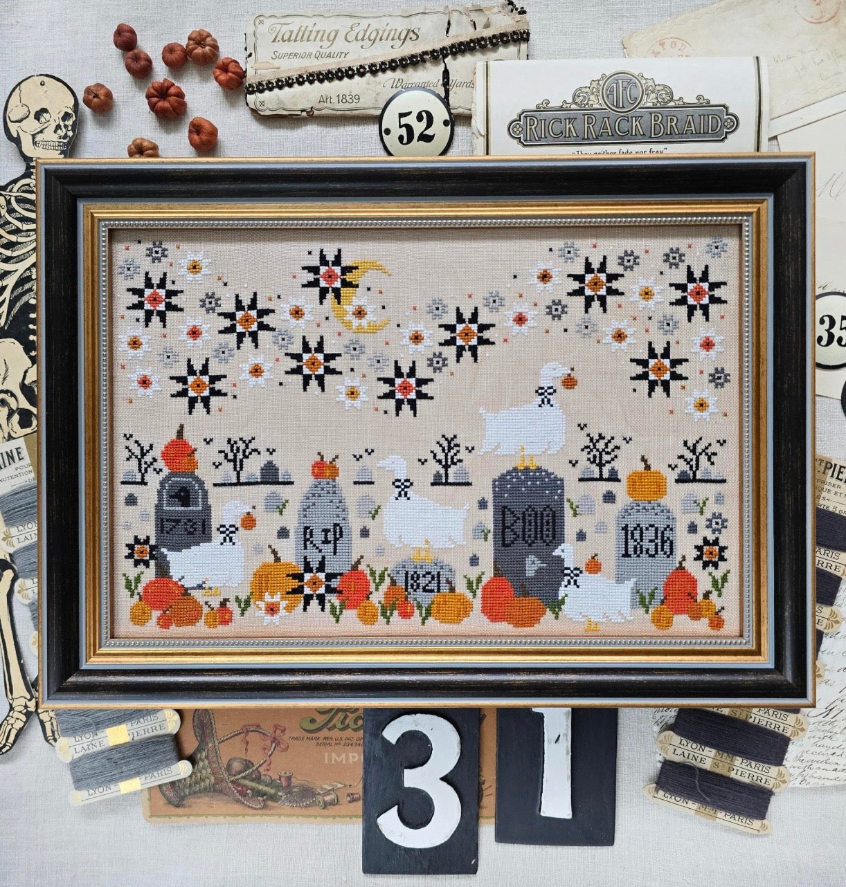 Ghosts in the Graveyard pattern by Hello From Liz Matthews
