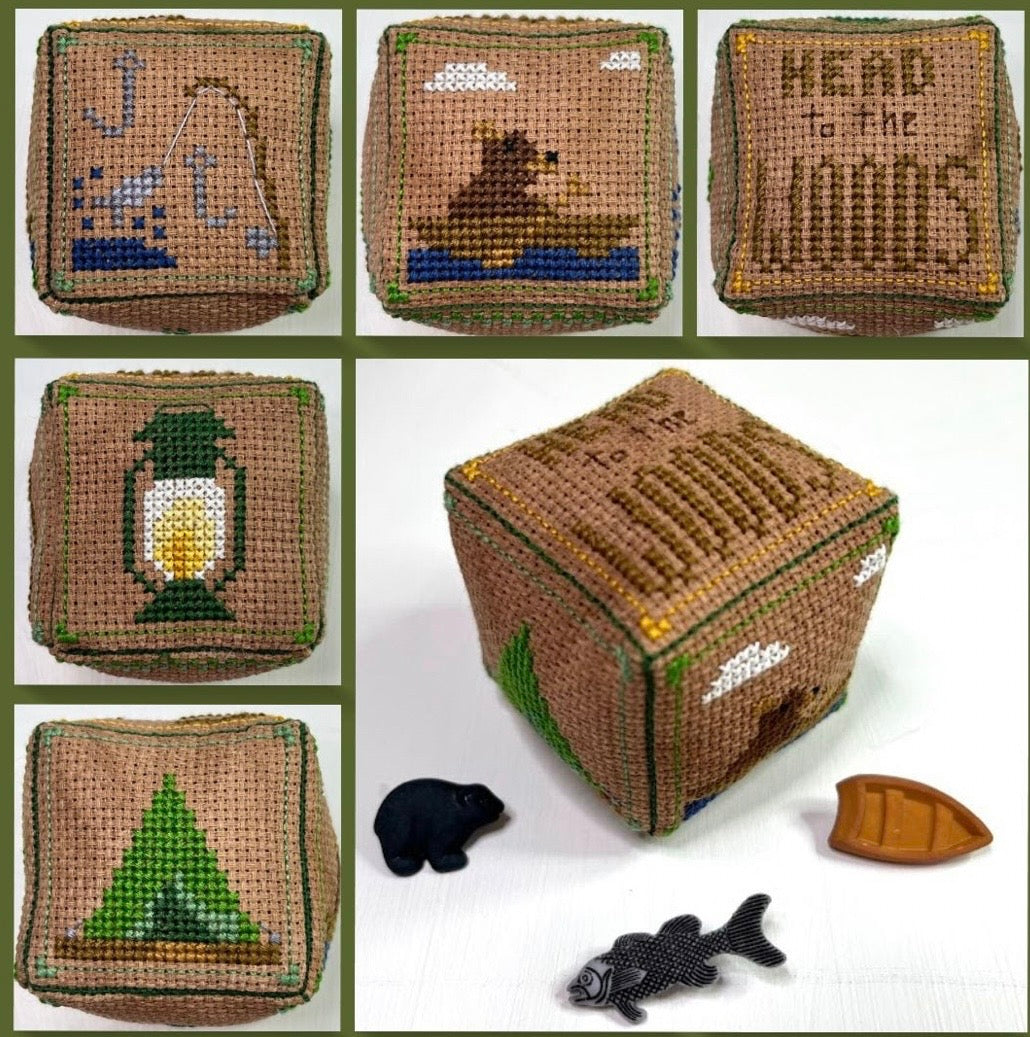 Camping II - Small Cube Series pattern by Ladybug Stitches
