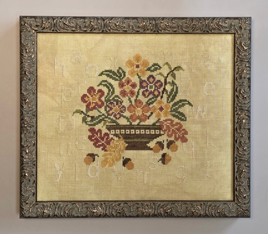 Autumn Basket Sampler pattern by Wildflower Stitching