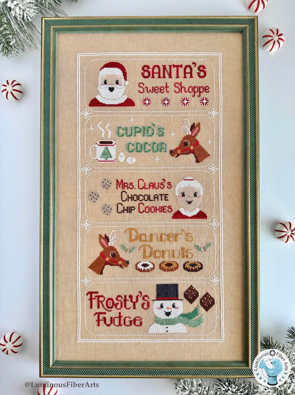 Santa's Sweet Shoppe pattern by Luminous Fiber Arts