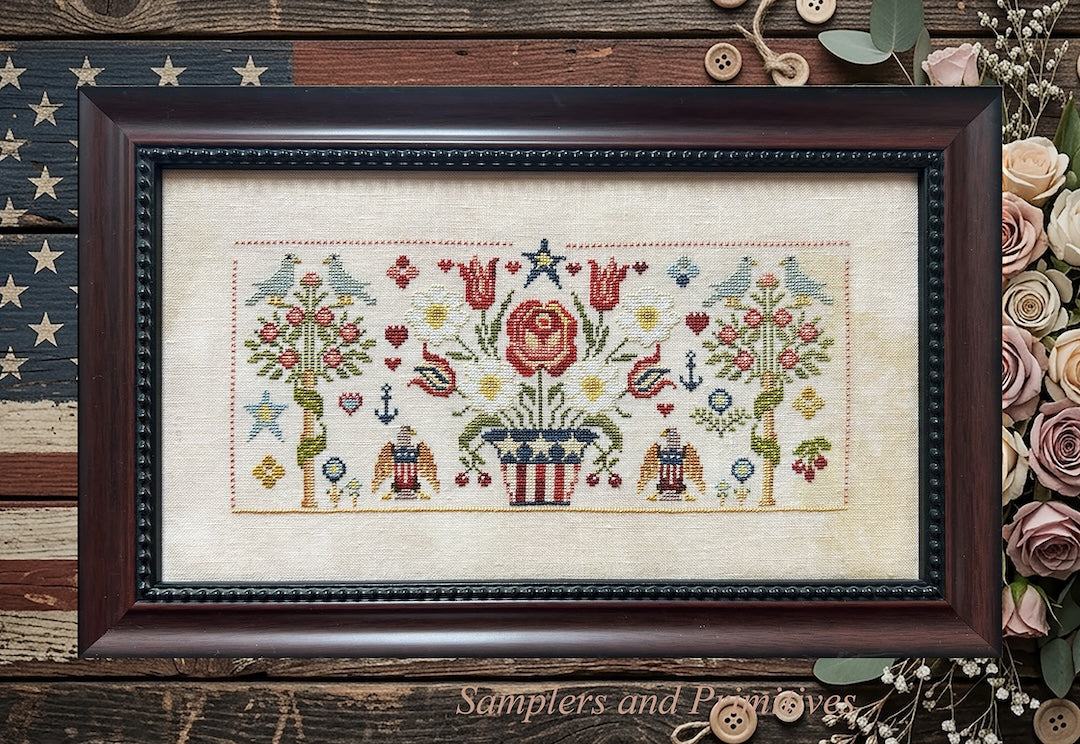 Stars and Petals pattern by Samplers and Primitives