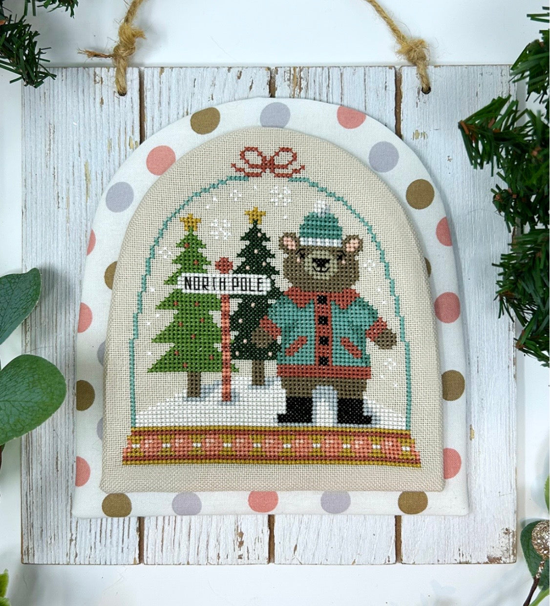 Winter Snowglobes - Bear pattern by Tiny Modernist