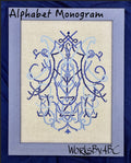 Alphabet Monogram pattern by WorksbyABC