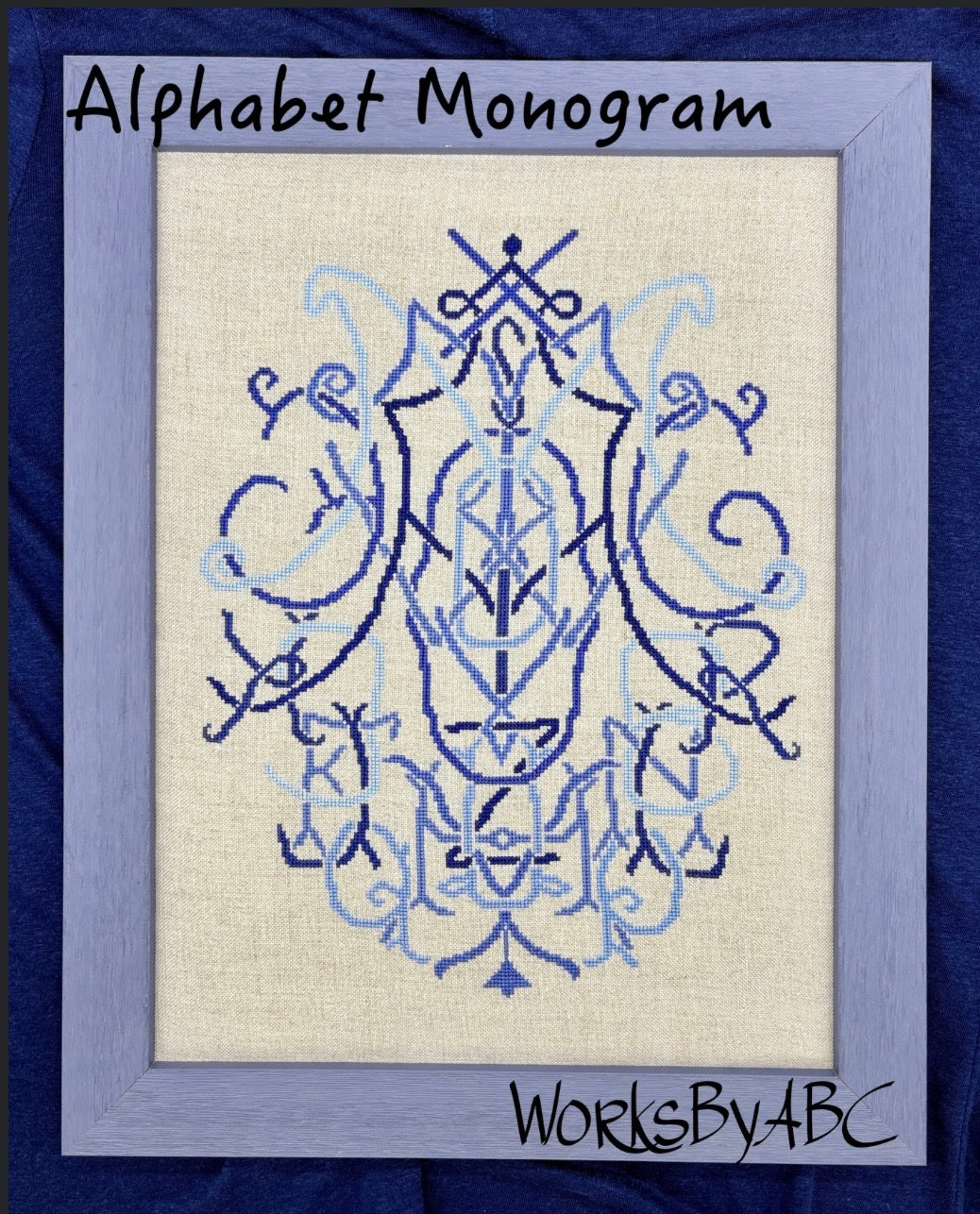 Alphabet Monogram pattern by WorksbyABC