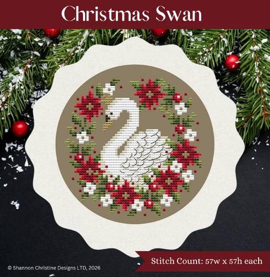 Christmas Swan pattern by Shannon Christine