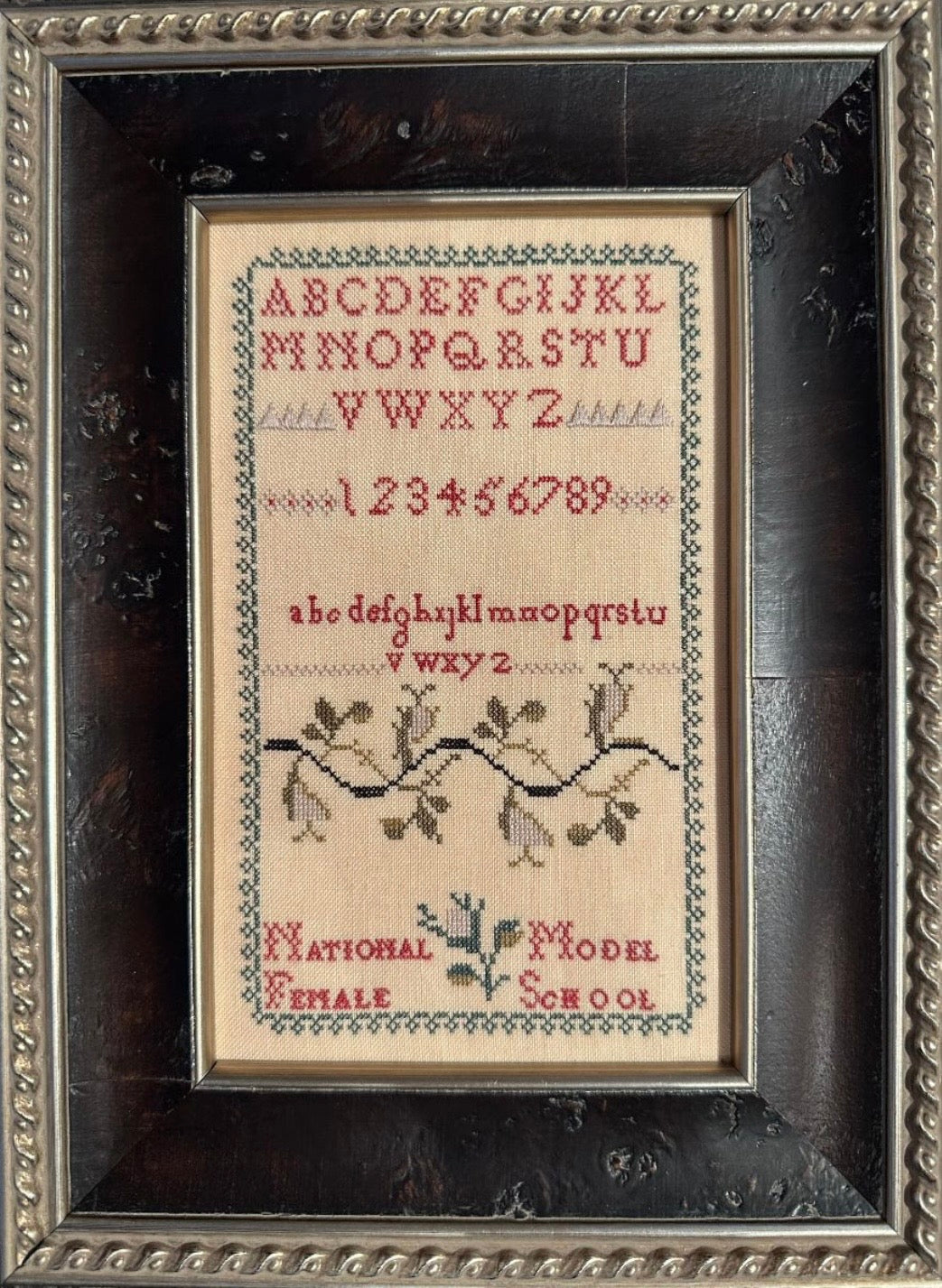 National Female Model School Sampler pattern by Cross Stitch Antiques