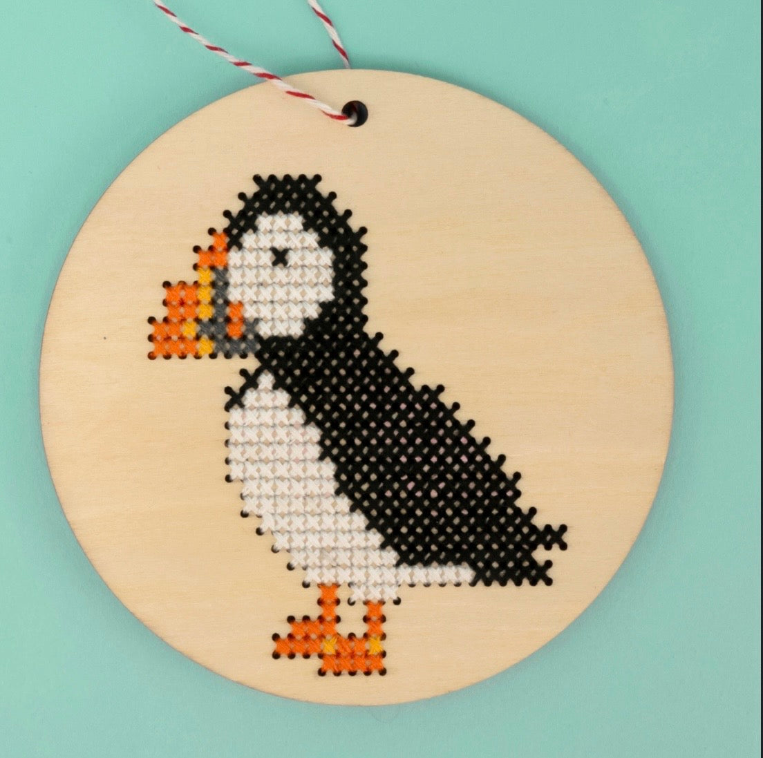 Pietro Puffin Kit by Canadian Stitchery