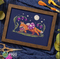 Mushroom Thief pattern by Fine Frog Stitching