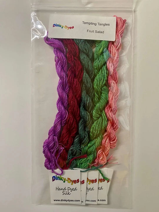 Fruit Salad Mini Silk Thread Pack by Dinky Dyes