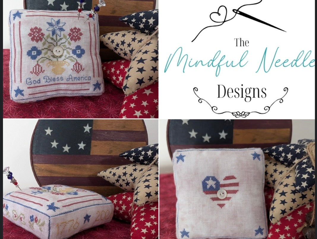 God Bless America pattern by The Mindful Needle Designs
