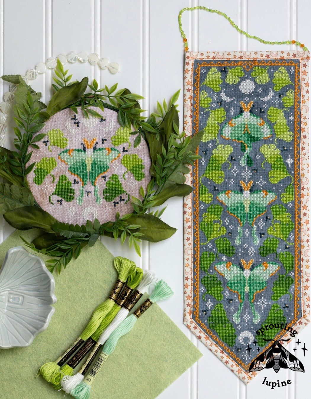 Verdant Reverie pattern by Sprouting Lupine