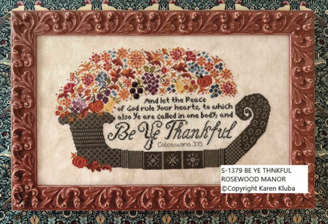 Be Ye Thankful pattern by Rosewood Manor