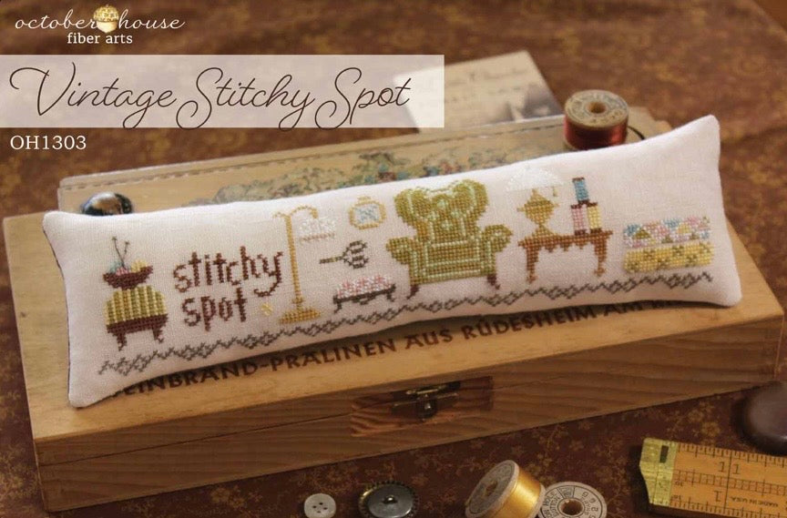 Vintage Stitchy Spot pattern by October House Fiber Arts